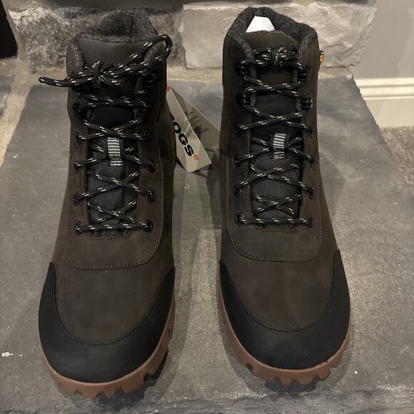 Bogs M Arcata Urban Leather Mid Chocolate Size 11.5 Waterproof 72909-202 - Picture 4 of 12